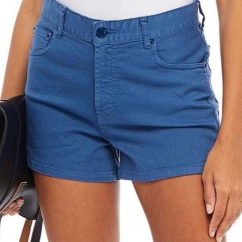 SOLID & STRIPED Blue Flat Front Classic Shorts - image 1